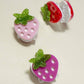 Mini Strawberry Glitter Hair Clips