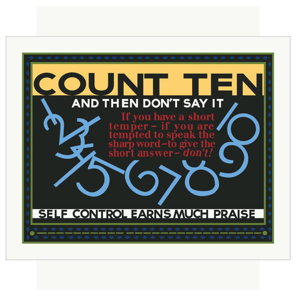 Count to Ten and Then Don't Say It Magnet
