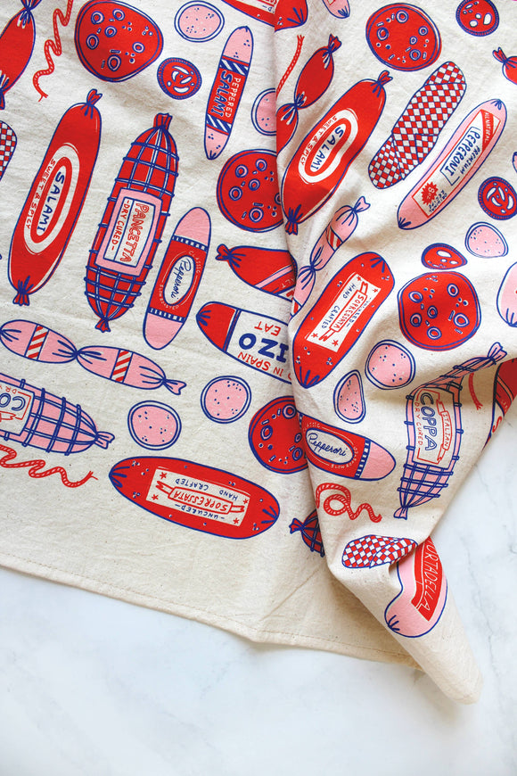 Meat Shop Tea Towel 