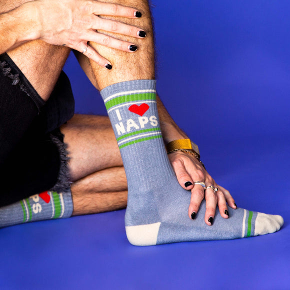 I <3 Naps Gym Crew Socks