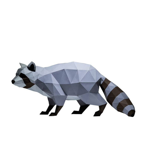 Raccoon 3D PaperCraft Art Kit
