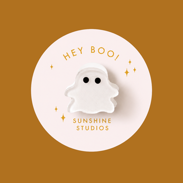 Hey Boo! Ghost Mini Hair Clip