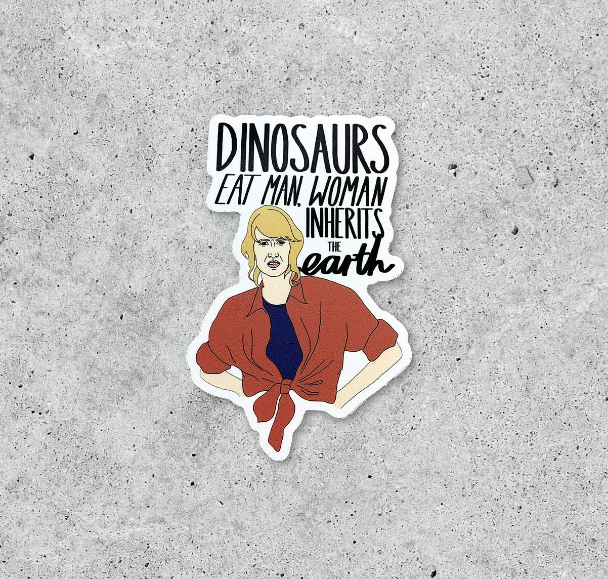 Dinosaurs Eat Man Jurassic Park Sticker