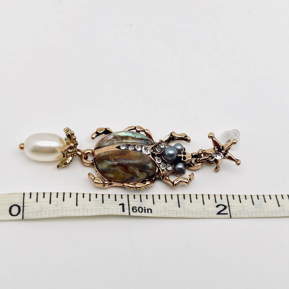 Vintage Insect Pendant Earrings