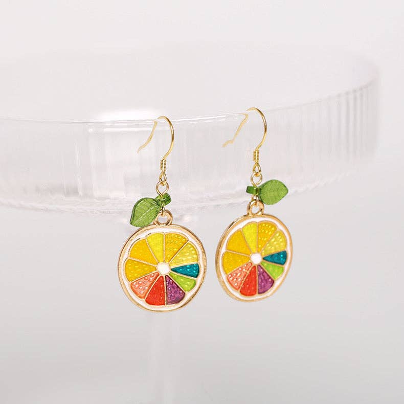 Lemon Slice Earrings