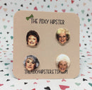 Golden Girls 4 Piece Set Stud Earrings-4