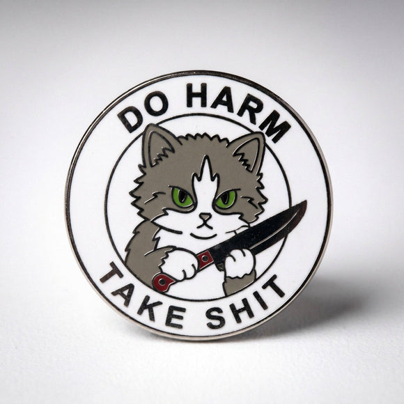 Do Harm Cat Pin