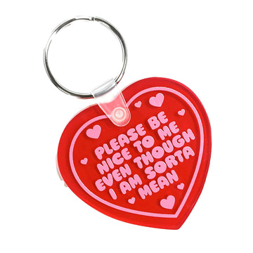 Please Be Nice To Me Keychain - 0