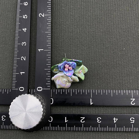 Ceramic Flower Stud Earrings