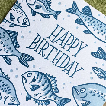 Birthday Fish Greeting Card