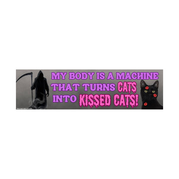 CATS Into KISSED CATS Bumper Sticker