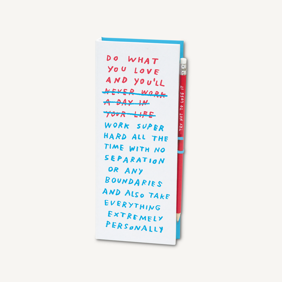 Work/Life Balance List Ledger