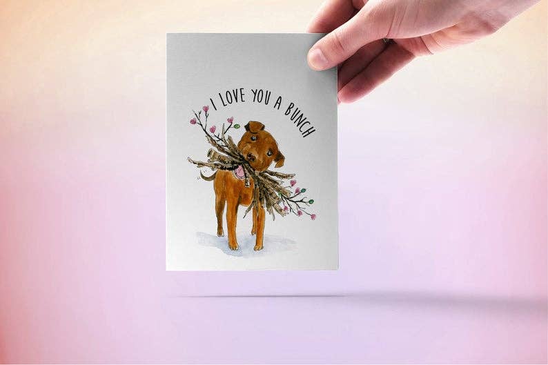 Dog Love Bunch Card