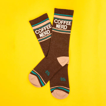 Coffee Nerd Gym Crew Socks - 0