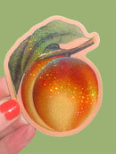 Peach Glitter Sticker-3
