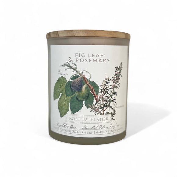 Fig Leaf & Rosemary Zoet Bathlatier Candle