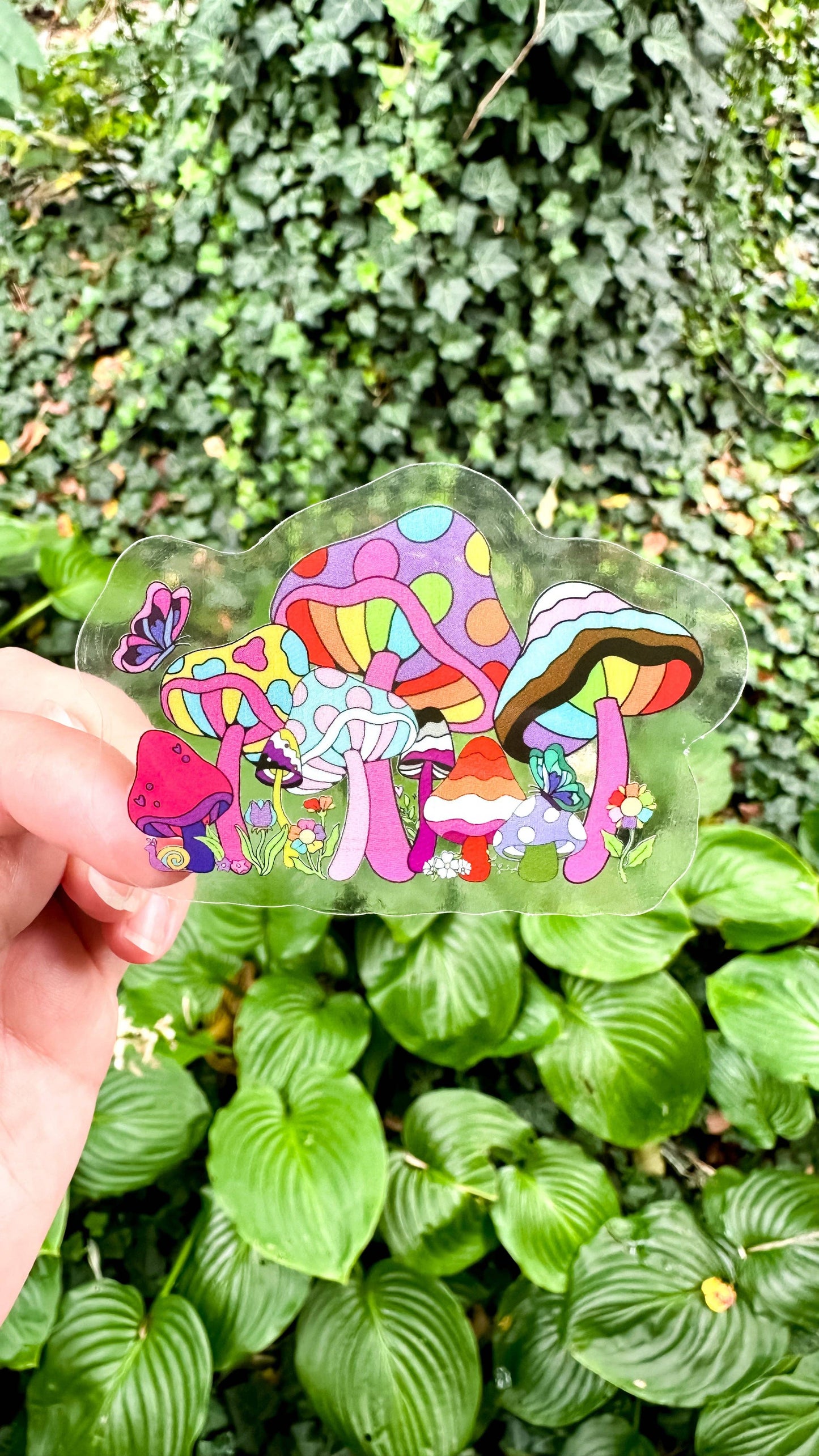 Mushroom LGBTQ+ Pride Garden Sticker