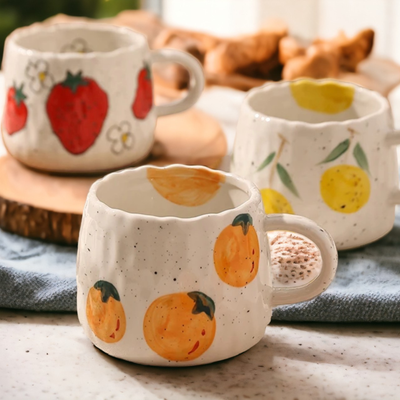 Fruit Ceramic Mugs