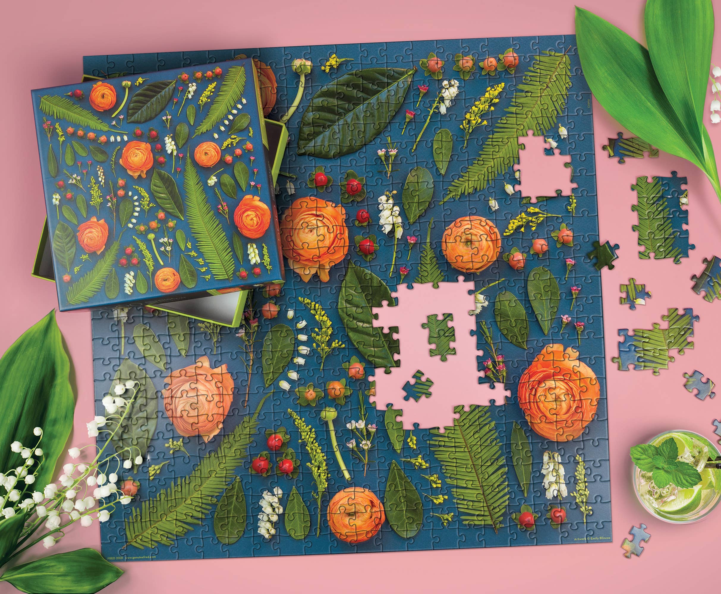 Deconstructed Bouquet 500 Piece Puzzle