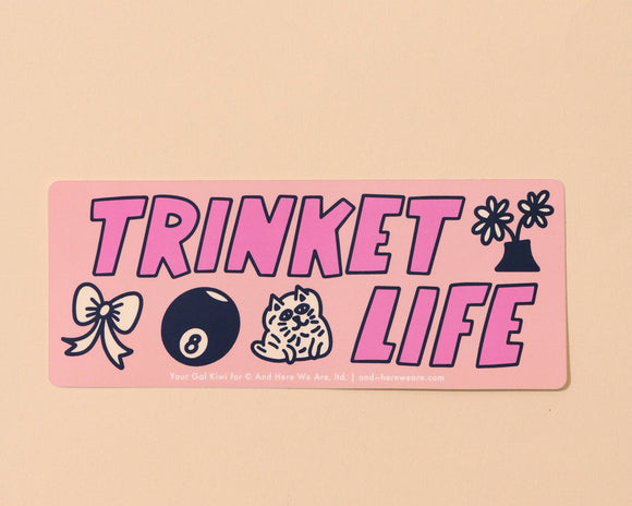 Trinket Life Mini Bumper Sticker