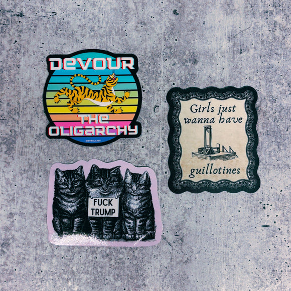 Devour the Oligarchy Sticker