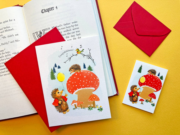 Congratulations Hedgehogs Card