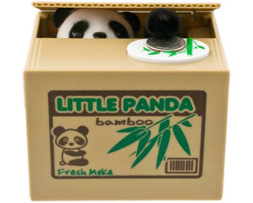 Hiding Panda Coin Bank