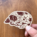 Spaniel Hearts Dog Sticker-1