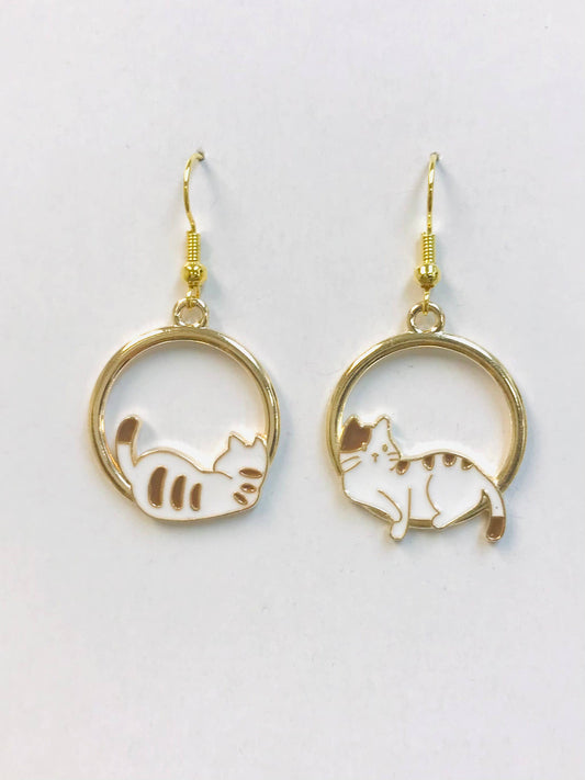 Cat Napping Earrings