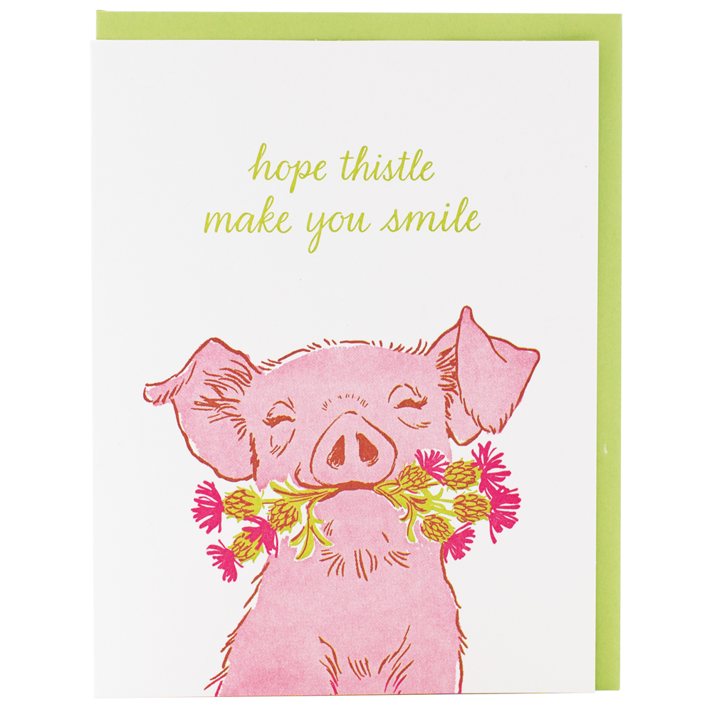 Piglet Friendship Card