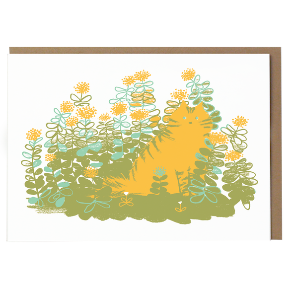 Fluffy Cat Note Card