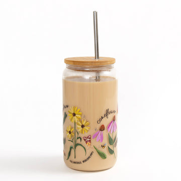 Wildflower Botanicals Can Glass