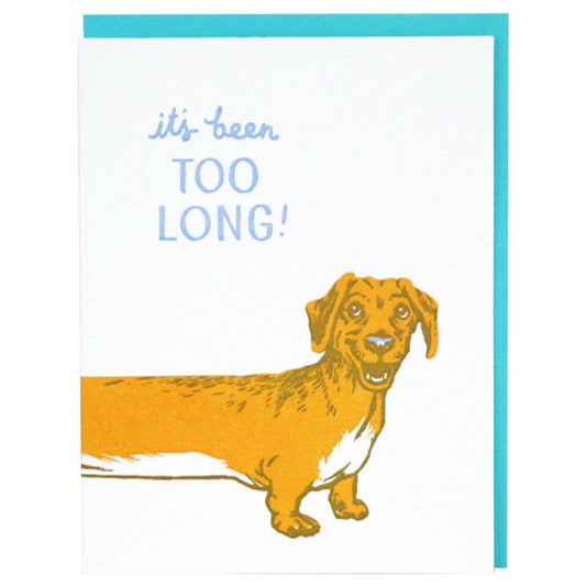 Long Dachshund Friendship Card