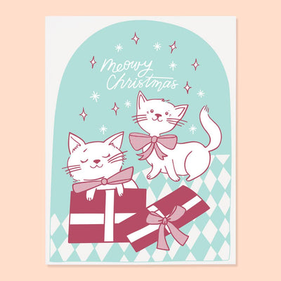 Meowy Christmas Card (Set of 6)