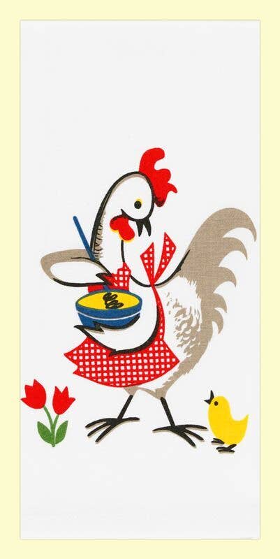 Kitchen Chicken Retro Kitchen Towel