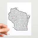 Wisconsin Maze Postcard-1