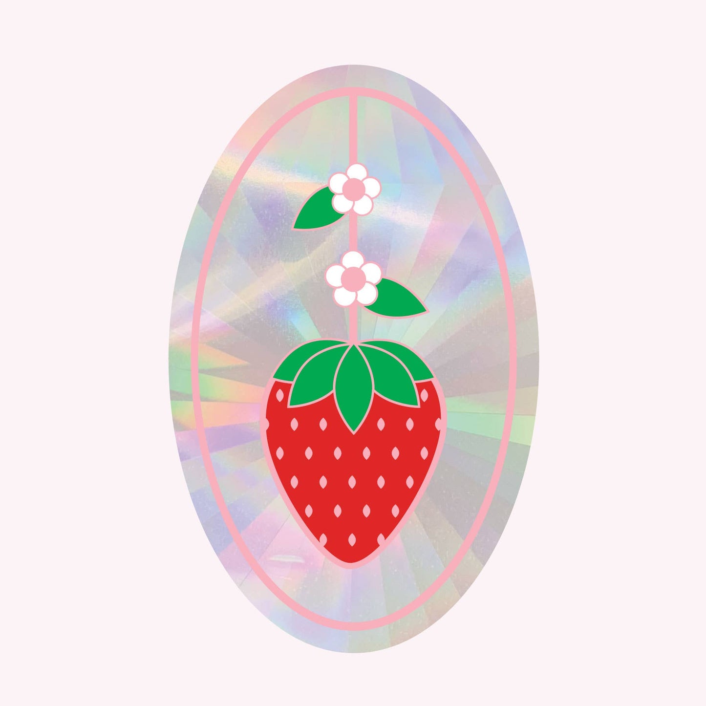 Strawberry Sun Catcher Decal