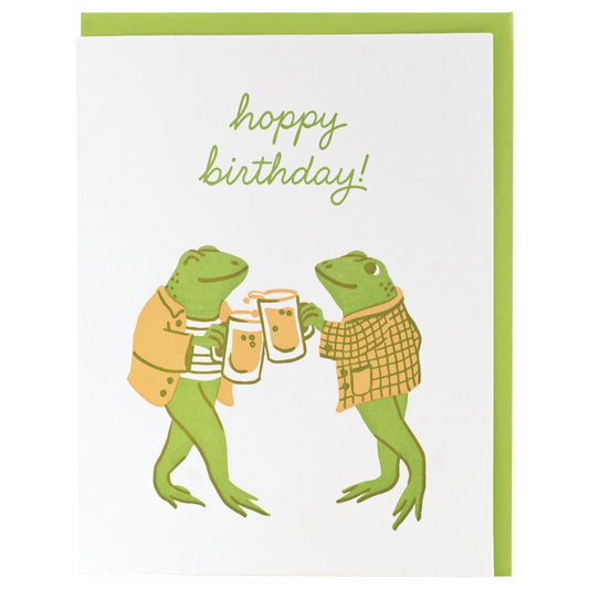 Dapper Frogs Birthday Card