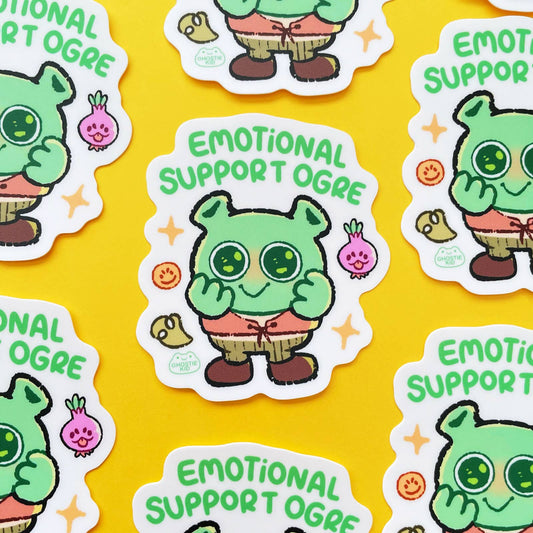 Emotional Support Ogre Sticker