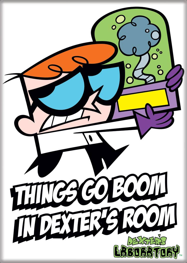 Dexter's Lab Things Go Boom Magnet