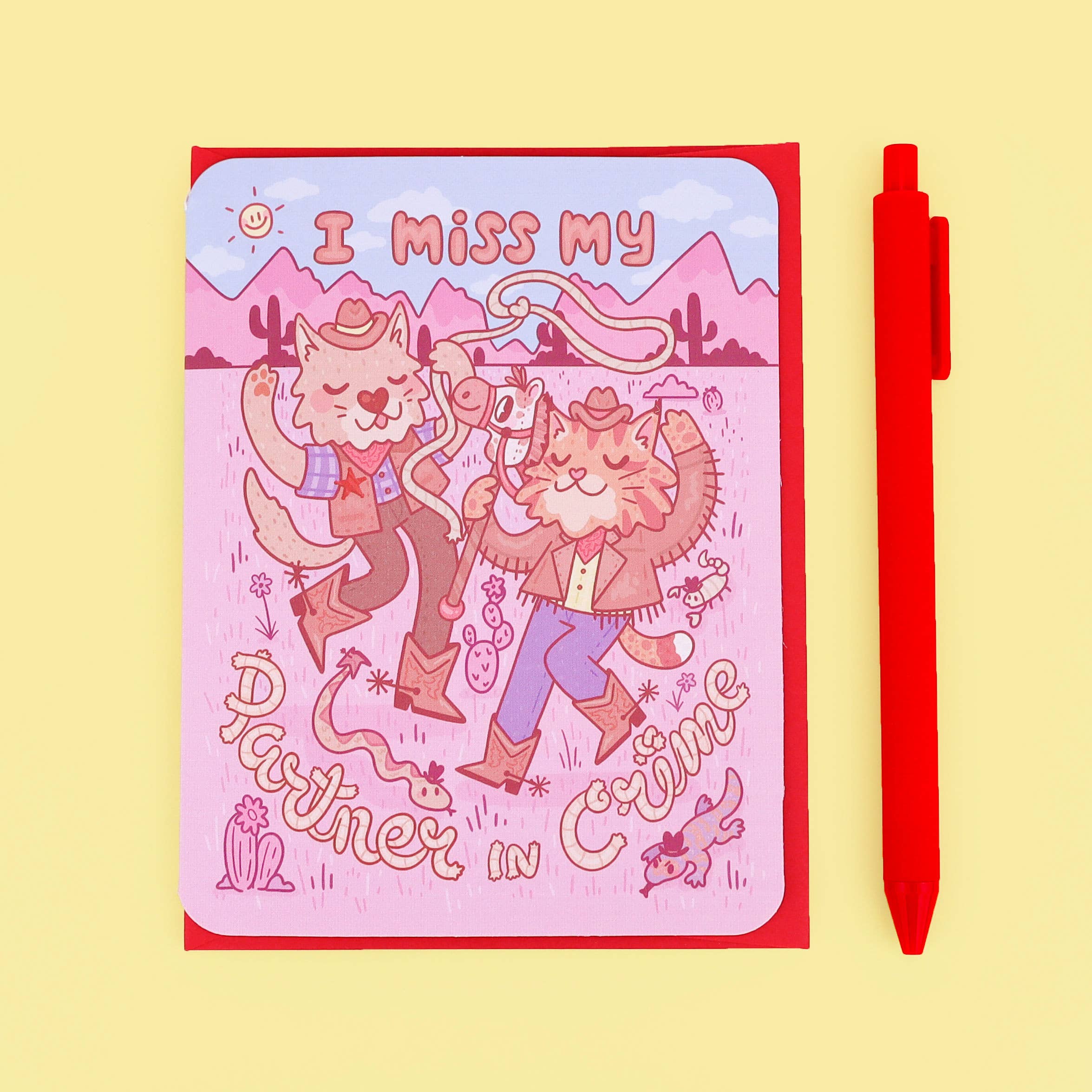 Miss My Partner In Crime Card