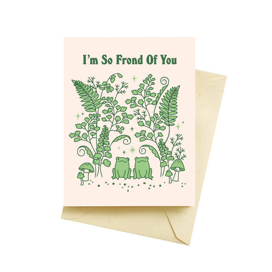 Frond of You Frog Card