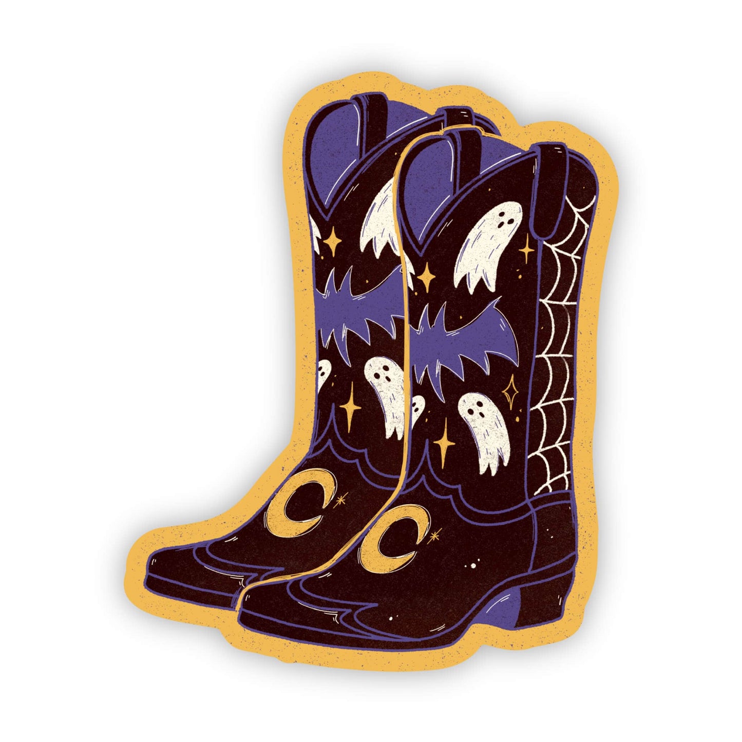 Halloween Cowboy Boots Sticker