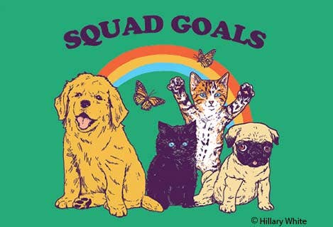 Squad Goals Animals Magnet