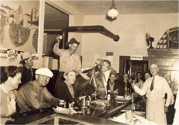Horse Drinking in a Bar Postcard