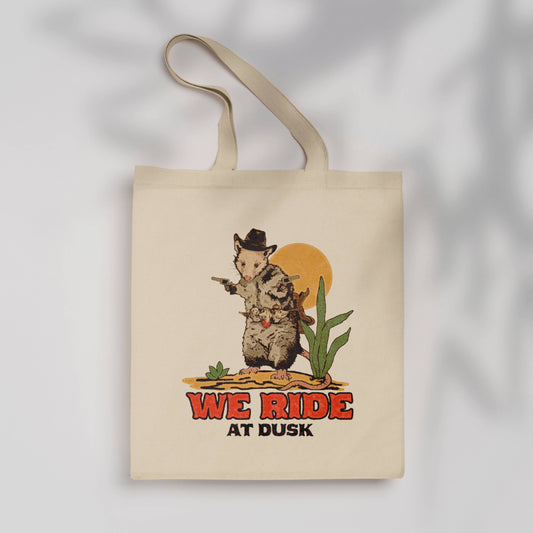 Opossum Cowboy Tote Bag