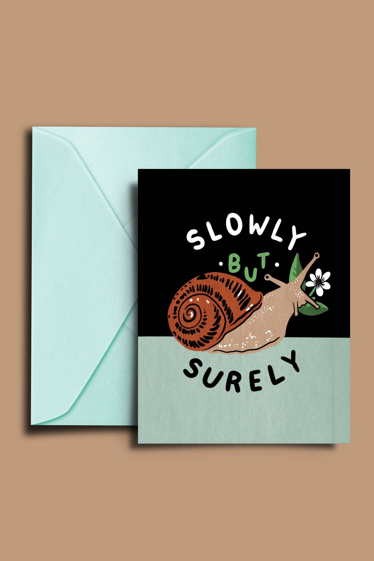 Slowly but Surely Snail Card