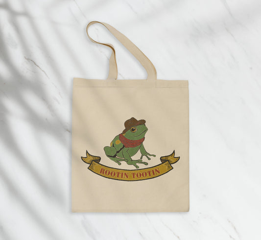 Rootin Tootin Cowboy Frog Tote