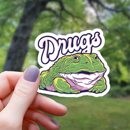 Drugs Toad Sticker