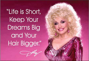Life is Short Dolly Parton Magnet